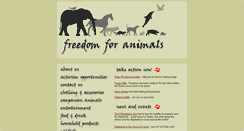 Desktop Screenshot of freedomforanimals.org